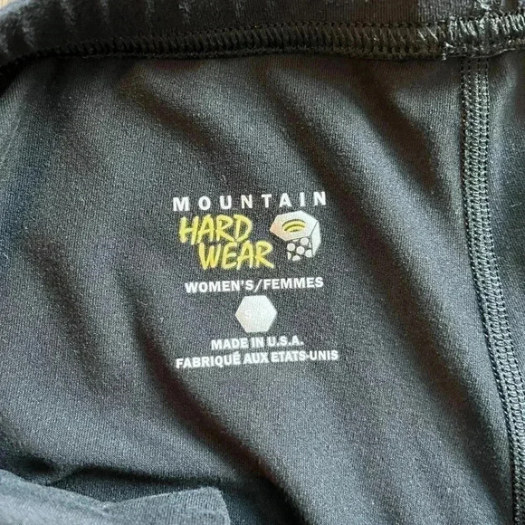 Mountain Hardware Wide Leg Crop Size S Lounge Drawstring Pull On Pants Black - Picture 2 of 8